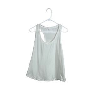 Lululemon White Racerback Tank Size M